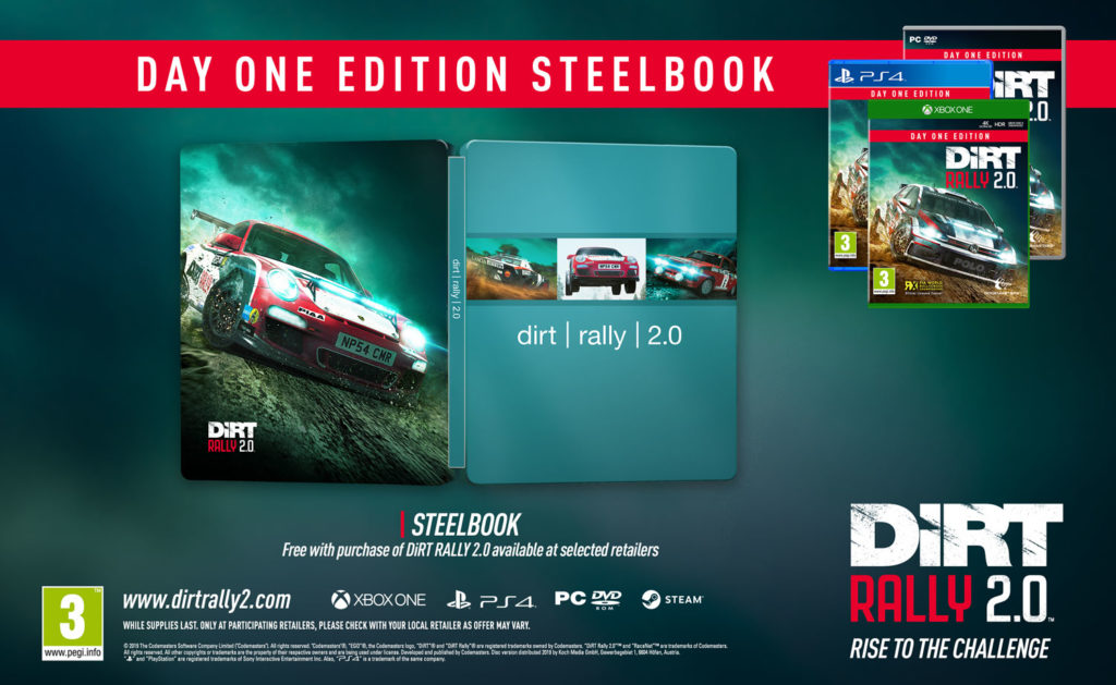 DiRT Rally 2.0 Steelbook