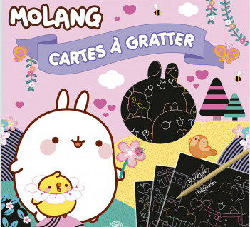 Molang - Cartes à gratter cupcakes
