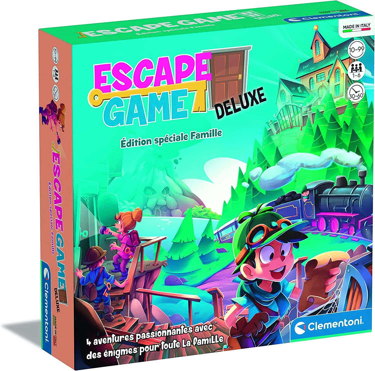 Clementoni Escape Game - London Survey - Gioco Da Tavolo In Formato Tascabile - 1-6 Giocatori - 8+ Anni