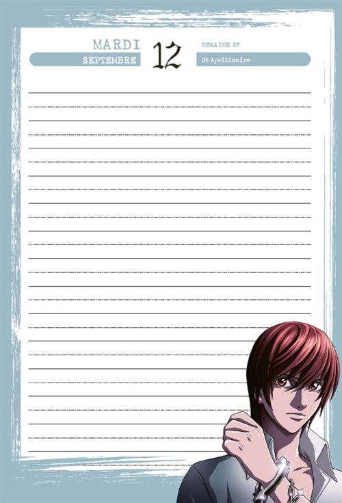 Agenda Death Note 2023/2024