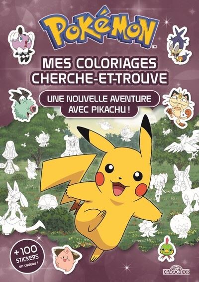 Pokémon - Coloriages cherche-et-trouve Une nouvelle aventure avec Pikachu