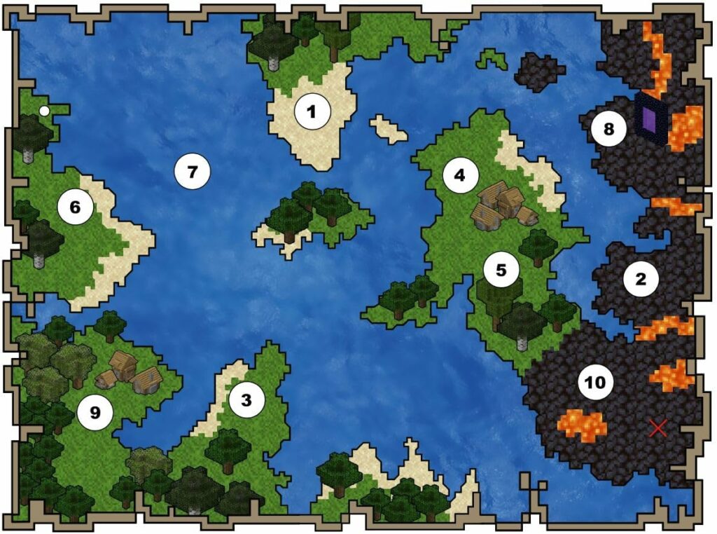 Minecraft - La chasse au trésor enfoui