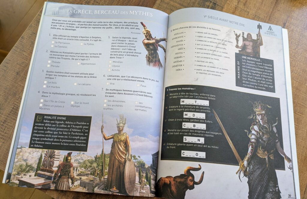 Cahier de Vacances Assassin's Creed - GeekTest.fr