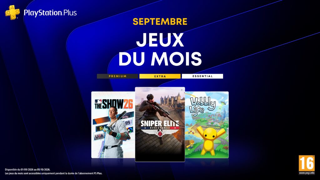 PlayStation Plus septembre 2026 - GeekTest.fr