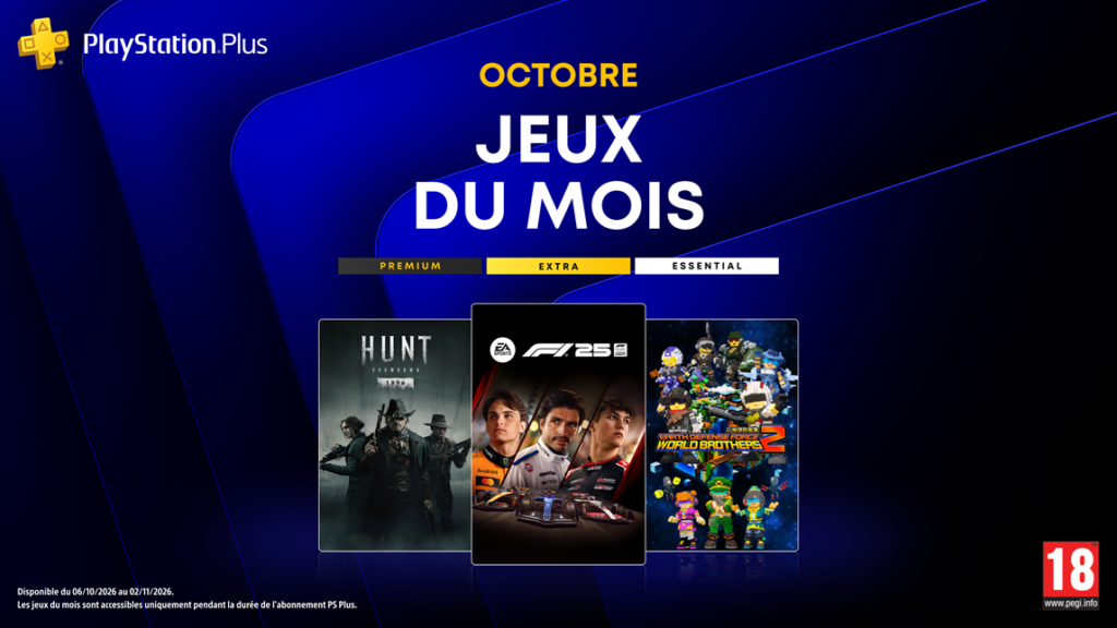 PlayStation Plus octobre 2026 - GeekTest.fr